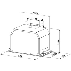 Вытяжка встраиваемая KANZLER D 527 S