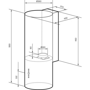 Вытяжка Lex GAMMA 350 WHITE