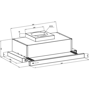 Вытяжка встраиваемая MILLEN MBKHS 601 WH