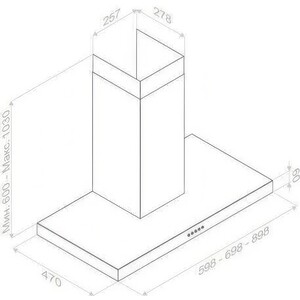 Вытяжка Pando P-823N/60 IX V.850 SEC