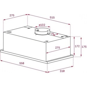 Вытяжка встраиваемая Teka GFG2 BK