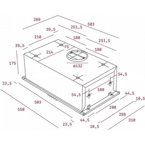 Вытяжка встраиваемая Teka GFH 55 SS