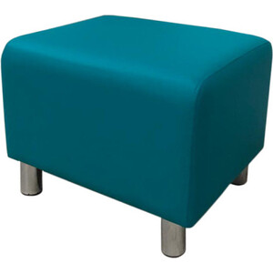 Пуф Мягкий офис Классик табурет бирюзовый
