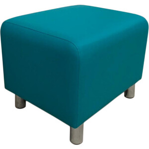 Пуф Мягкий офис Классик табурет бирюзовый