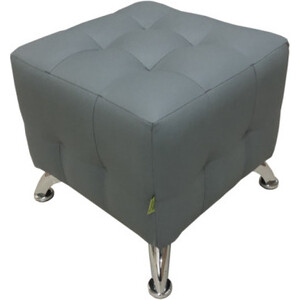 Пуф Мягкий офис Классик малютка серый