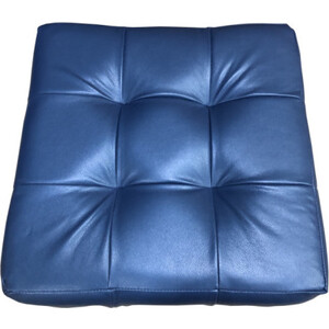 Пуф Мягкий офис Классик ромб синий перламутр