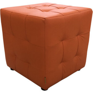 Пуф Мягкий офис Классик ромб оранжевый