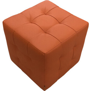 Пуф Мягкий офис Классик ромб оранжевый