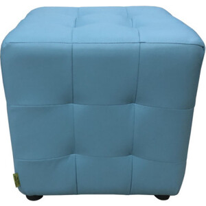 Пуф Мягкий офис Классик ромб голубой