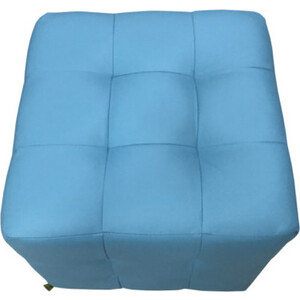 Пуф Мягкий офис Классик ромб голубой