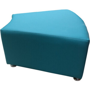 Пуф Мягкий офис Дуга одноместная бирюзовая