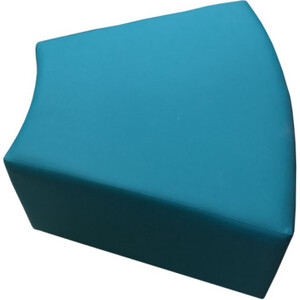 Пуф Мягкий офис Дуга одноместная бирюзовая