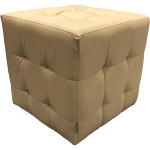 Пуф Мягкий офис Классик ромб бежевый