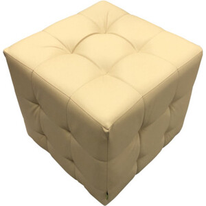 Пуф Мягкий офис Классик ромб бежевый