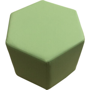 Пуф Мягкий офис Шестигранник салатовый