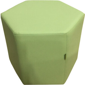Пуф Мягкий офис Шестигранник салатовый
