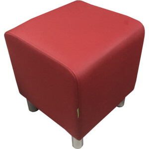 Пуф Мягкий офис Классик табурет красный