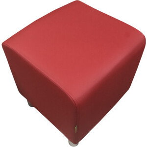 Пуф Мягкий офис Классик табурет красный