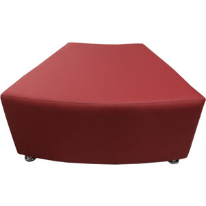 Пуф Мягкий офис Дуга одноместная красная