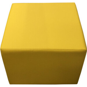 Пуф столик Мягкий офис Ритм двухместный желтый