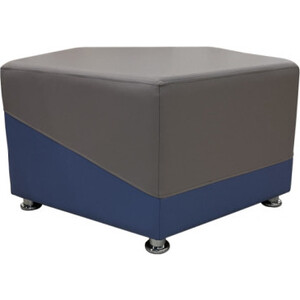 Пуф Мягкий офис Фригг серо-синий