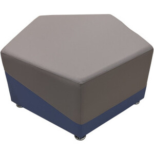 Пуф Мягкий офис Фригг серо-синий