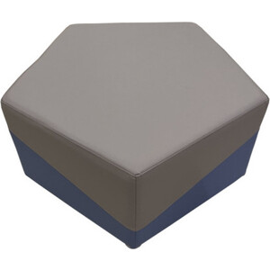 Пуф Мягкий офис Фригг серо-синий