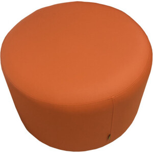 Мягкий офис Пуф круглый D 600 мм оранжевый