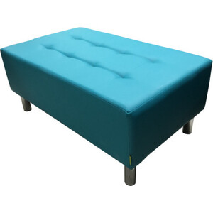 Банкетка Мягкий офис Классик с утяжками двухместная бирюзовая