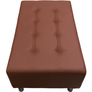 Банкетка Мягкий офис Классик с утяжками двухместная паприка