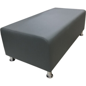 Банкетка Мягкий офис Классик двухместная светло-серая