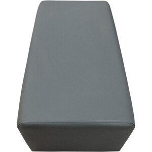 Банкетка Мягкий офис Параллелепипед одноместная светло-серая