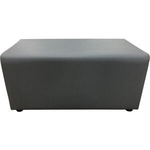 Банкетка Мягкий офис Параллелепипед одноместная светло-серая