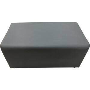 Банкетка Мягкий офис Параллелепипед одноместная светло-серая