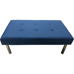 Банкетка Мягкий офис Сатурн двухместная синяя