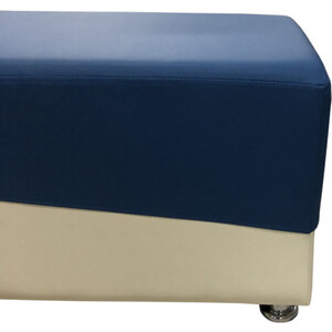 Банкетка Мягкий офис Фригг сине-белый