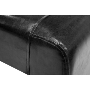 Банкетка Мягкий офис Ритм двухместная черная