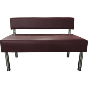 Модуль Мягкий офис Секция дивана Сатурн двухместная бордовая