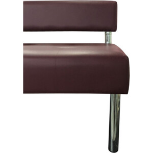 Модуль Мягкий офис Секция дивана Сатурн двухместная бордовая