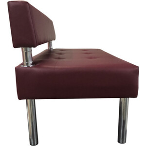 Модуль Мягкий офис Секция дивана Сатурн двухместная бордовая