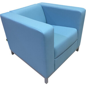 Кресло Мягкий офис Аполлон голубой