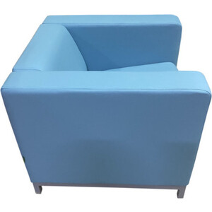 Кресло Мягкий офис Аполлон голубой