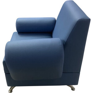 Кресло Мягкий офис Кардинал голубое