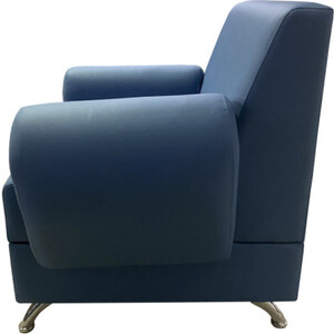 Кресло Мягкий офис Кардинал голубое