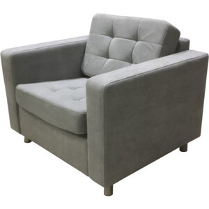 Кресло Мягкий офис Офис Классик Люкс капровелюр BHRYA-16 серое