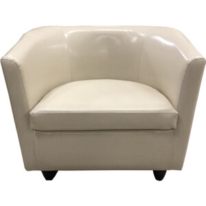 Кресло Мягкий офис Волна кремовый глянцевое