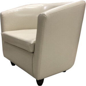 Кресло Мягкий офис Волна кремовый глянцевое