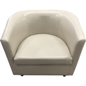 Кресло Мягкий офис Волна кремовый глянцевое