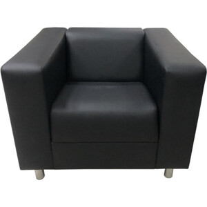 Кресло Мягкий офис Аполло черный матовое