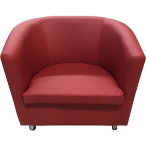 Кресло Мягкий офис Волна красный